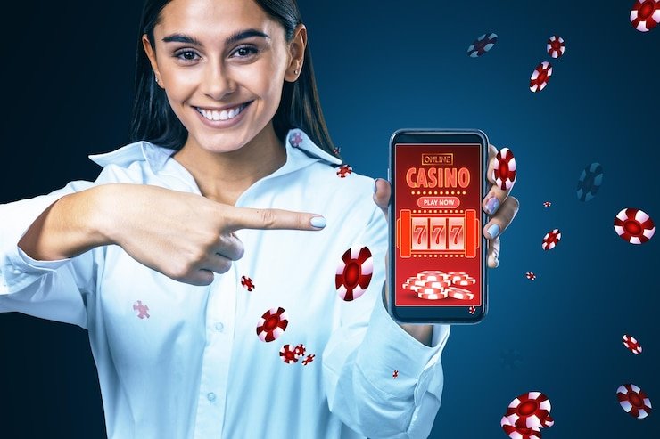 Dealer langsung di studio Live Casino primbon jitu melayani permainan baccarat dan roulette
